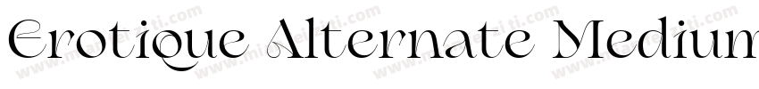 Erotique Alternate Medium字体转换